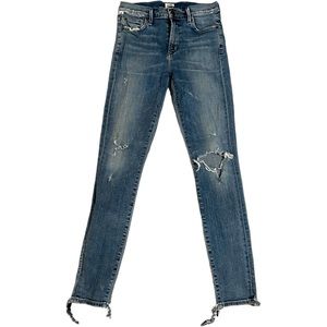 Citizens of Humanity Distressed Low Rise (9.5 in) Denim Jeans, Sz 28